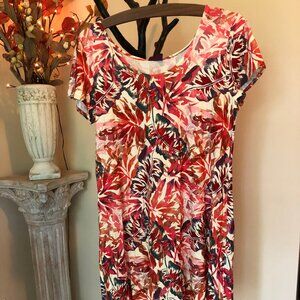 New Salaam short summer dress M medium made in the USA cap sleeves